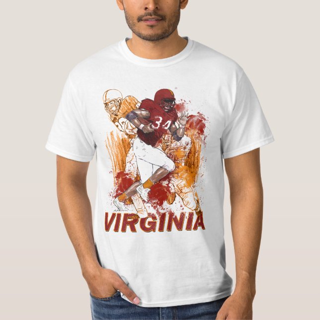 Virginia-Fußball T-Shirt (Vorderseite)