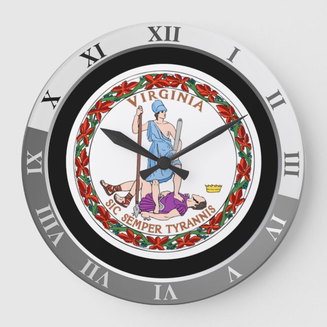 Virginia Große Wanduhr (Vorderseite)