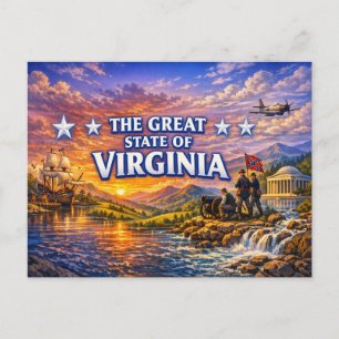 Virginia Grußkarte Postkarte