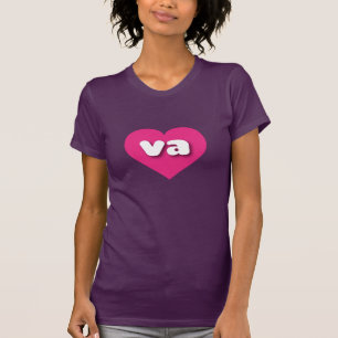 Virginia Hot Pink heart - I Liebe T-Shirt