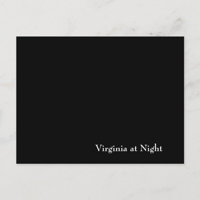 Virginia in der Nacht Postkarte (Vorderseite)