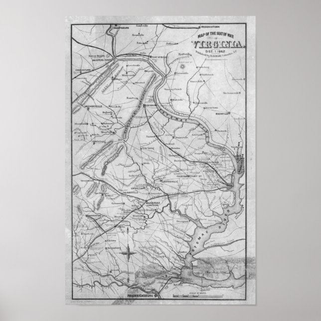 Virginia in the Civil War Poster (Vorne)