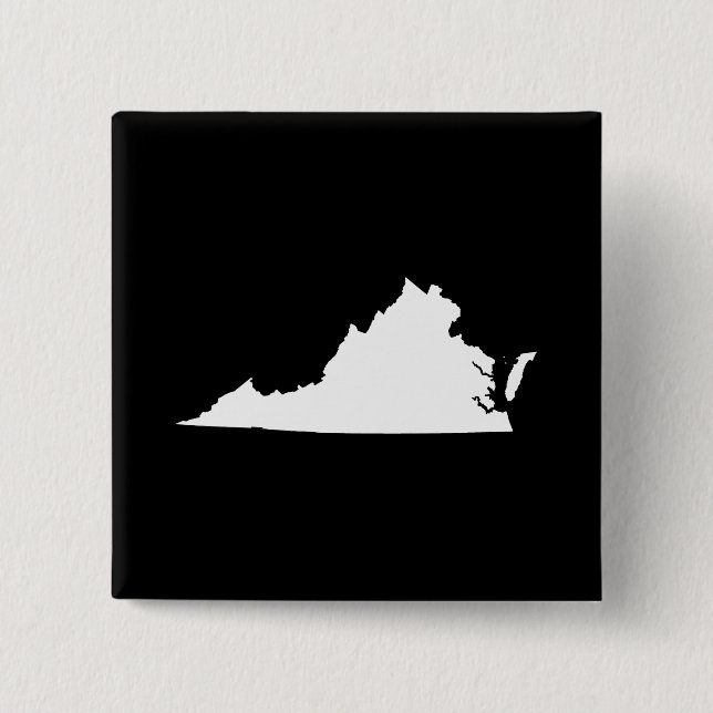 Virginia in Weiß und Schwarz Button (Vorderseite)