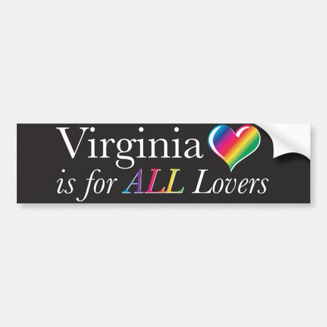 Virginia ist für ALLEN Liebhaber-Autoaufkleber Autoaufkleber (Vorne)