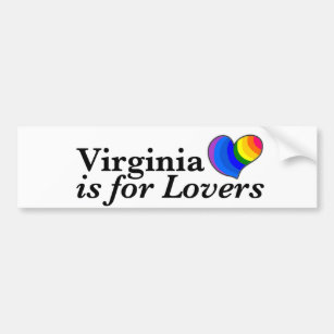 Virginia ist für homosexuelle Liebhaber Autoaufkleber