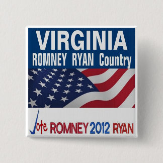 Virginia ist Romney Ryan Land-Knopf Button
