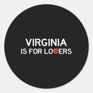 Virginia ist runder aufkleber