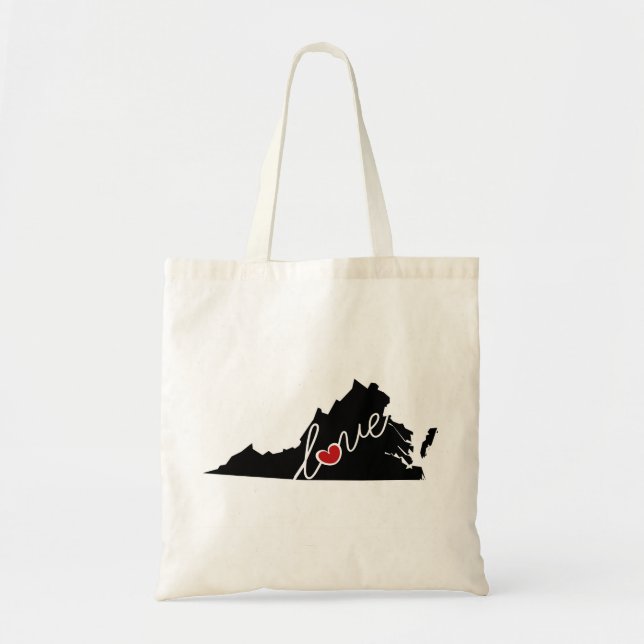 Virginia-Liebe!  Geschenke für VA-Liebhaber Tragetasche (Vorne)