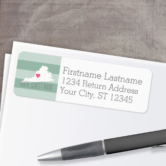 Virginia Map Zuhause Staat Liebe mit benutzerdefin