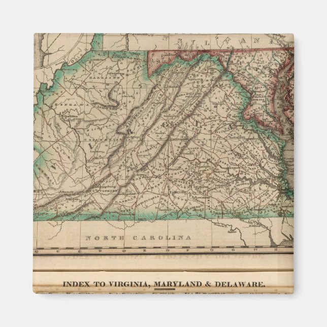 Virginia, Maryland, Delaware Magnet (Vorne)