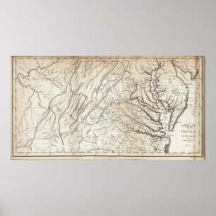 Virginia, Maryland und Delaware Poster