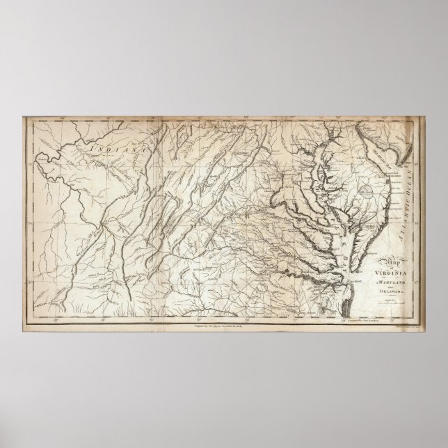 Virginia, Maryland und Delaware Poster (Vorne)