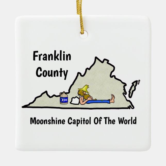 Virginia Moonshine Weihnachtsschmuck (Vorderseite)