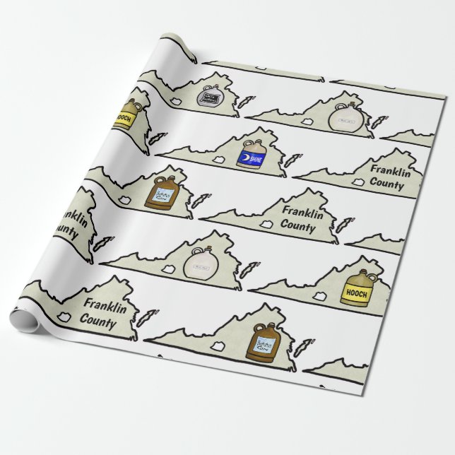 Virginia Moonshine Wrapping Paper Geschenkpapier (Ungerollt)