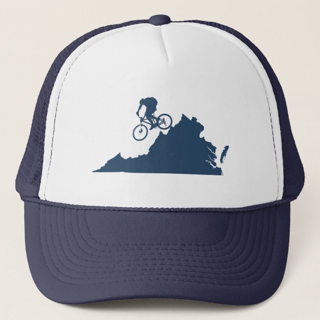 Virginia Mountain Biking Truckerkappe (Vorderseite)