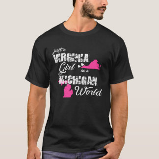 Virginia Nur ein Mädchen aus der Jungfrau in einem T-Shirt