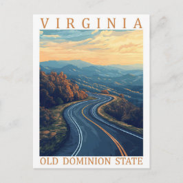 Virginia Old Dominion Staat USA Travel Place Postkarte