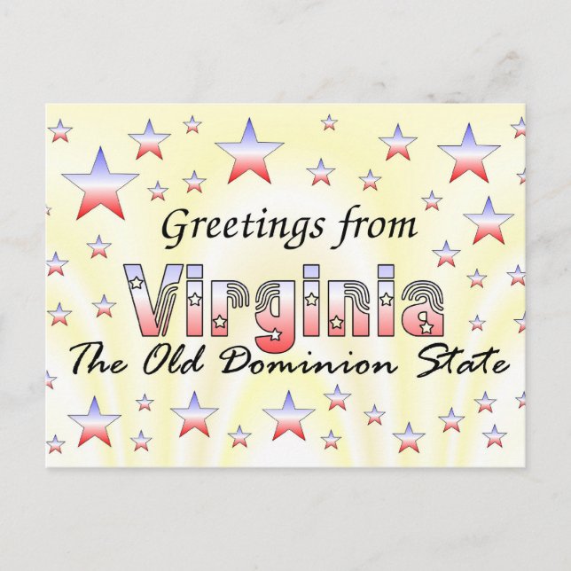 Virginia Postkarte (Vorderseite)