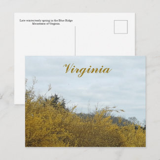 Virginia-Postkarte Postkarte