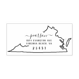 Virginia Rücksendeadresse Briefmarke Selbstinking Permastempel