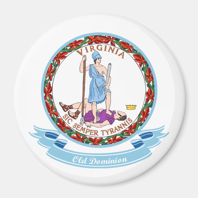 Virginia-Siegel Magnet (Vorne)
