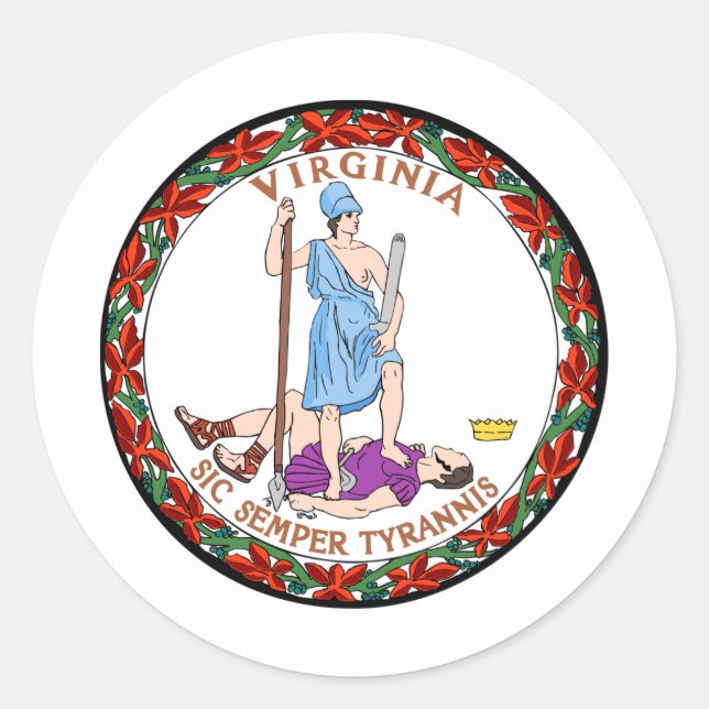 Virginia Siegel, Siegel Virginia Sticker (Vorderseite)