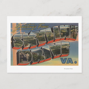 Virginia - Sky-Line Drive (Nationalpark) Postkarte