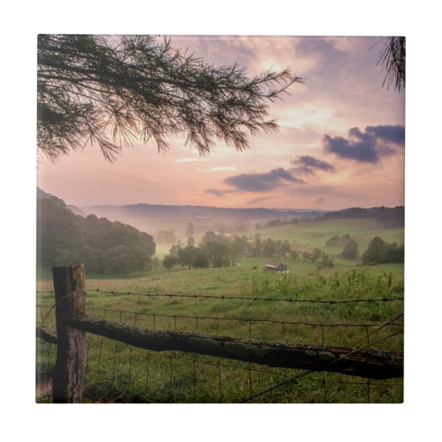 Virginia-Sonnenuntergang Fliese (Vorderseite)