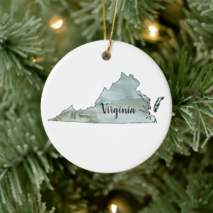 Virginia Staat Illustration Keramik Ornament