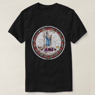 Virginia Staat Siegel, Die Staatsflagge von Virgin T-Shirt