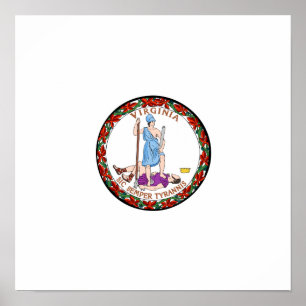 Virginia-Staats-Siegel Poster