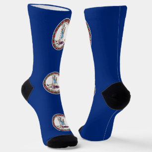 Virginia Staatsflagge Socken