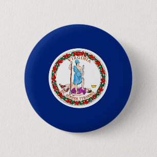 Virginia State Flag Design Button