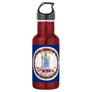 Virginia State Flag Liberty Flasche Trinkflasche