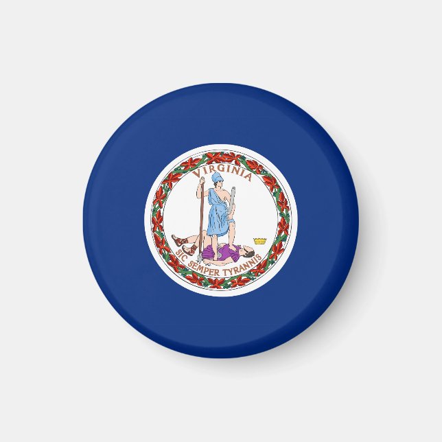 Virginia State Flag USA Magnet (Vorne)