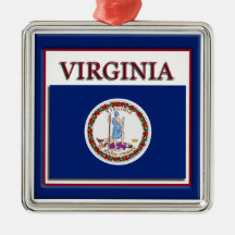 Virginia State Flag Weihnachtsschmuck