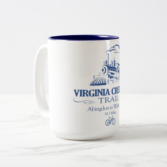 Virginia Strampler Trail (RT) Zweifarbige Tasse (Vorderseite Links)
