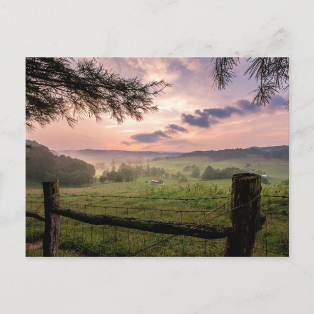 Virginia Sunset Postkarte (Vorderseite)