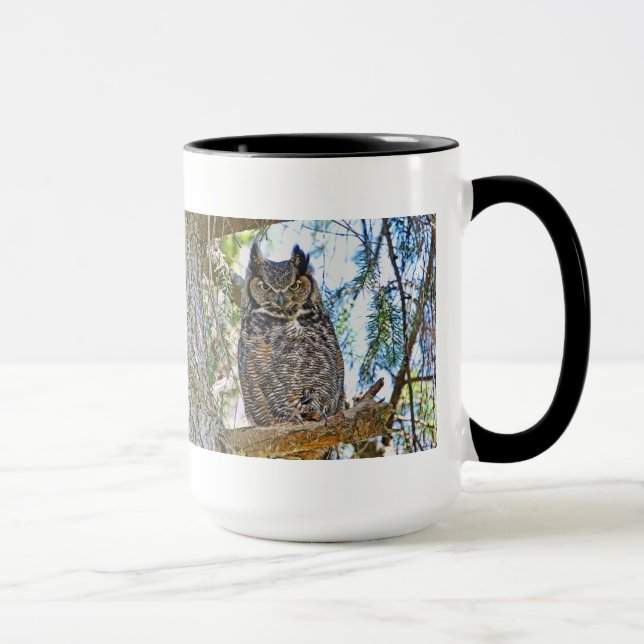 Virginia-Uhu-Anstarren Tasse (Rechts)