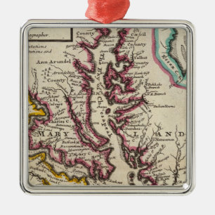 Virginia und Maryland Ornament Aus Metall