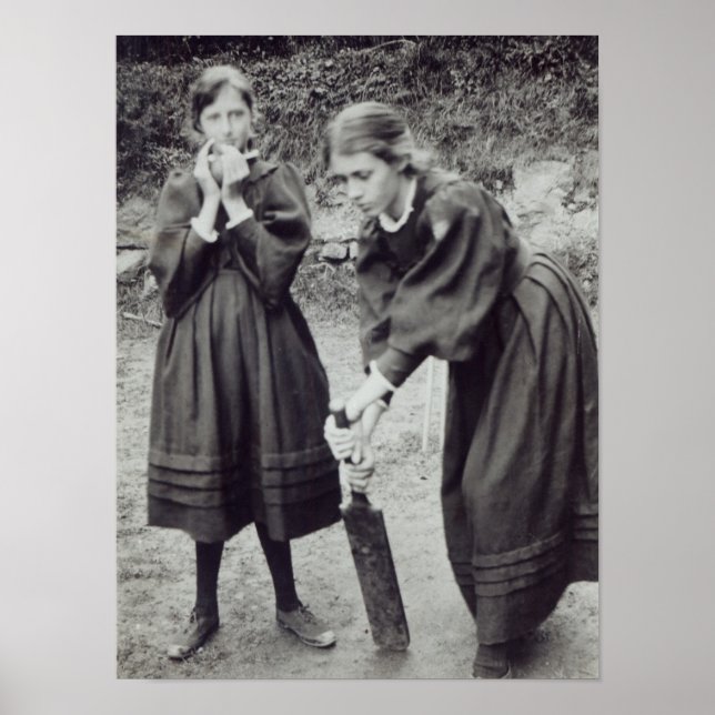 Virginia und Vanessa Stephen, in St. Ives, 1894 Poster (Vorne)