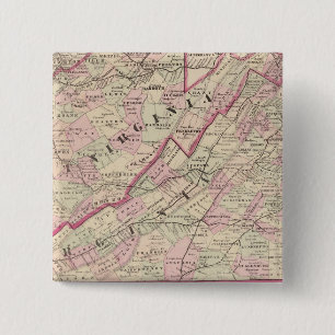 Virginia und West Virginia Button
