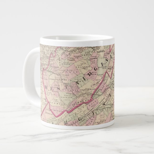 Virginia und West Virginia Jumbo-Tasse (Vorderseite Links)