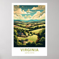 Virginia United Staaten Travel Print