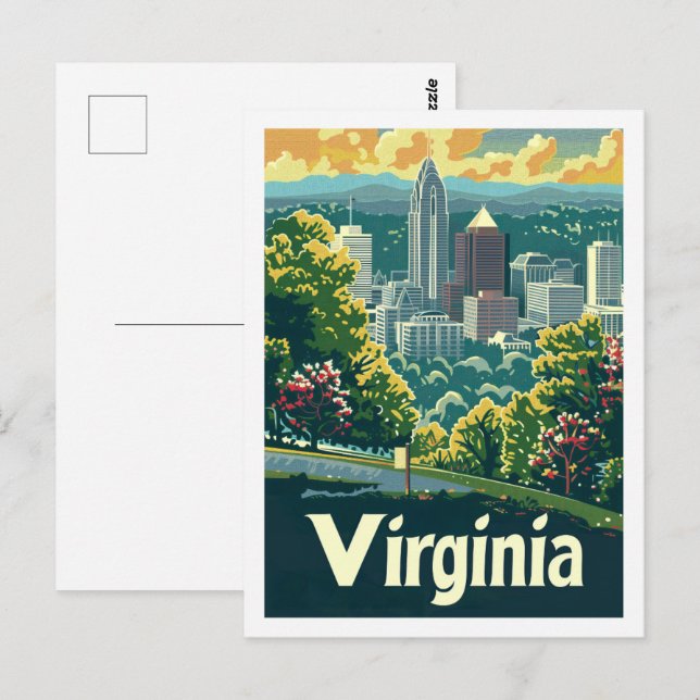 Virginia USA Famous Travel Place Postkarte (Vorne/Hinten)