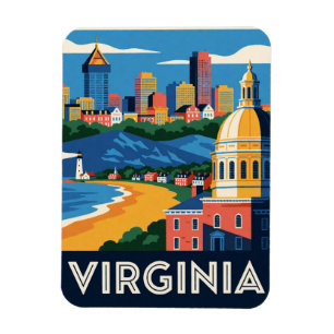 Virginia USA Kolonialgeschichte Blue Ridge Reise � Magnet