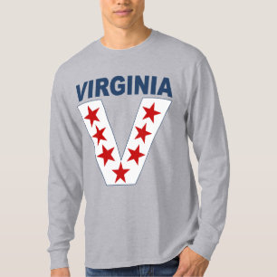 VIRGINIA VICTORY LANGE GRAUEN HEMDEN T-Shirt
