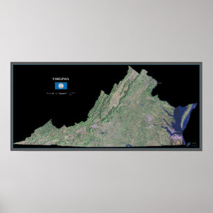 Virginia vom Raumsatellitenplakat Poster