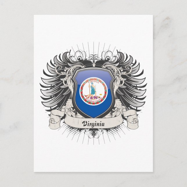 Virginia-Wappen Postkarte (Vorderseite)