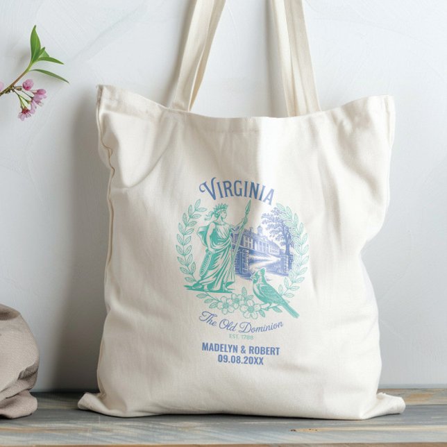 Virginia Wedding Welcome Bag, Staat Liebe Tragetasche (Von Creator hochgeladen)